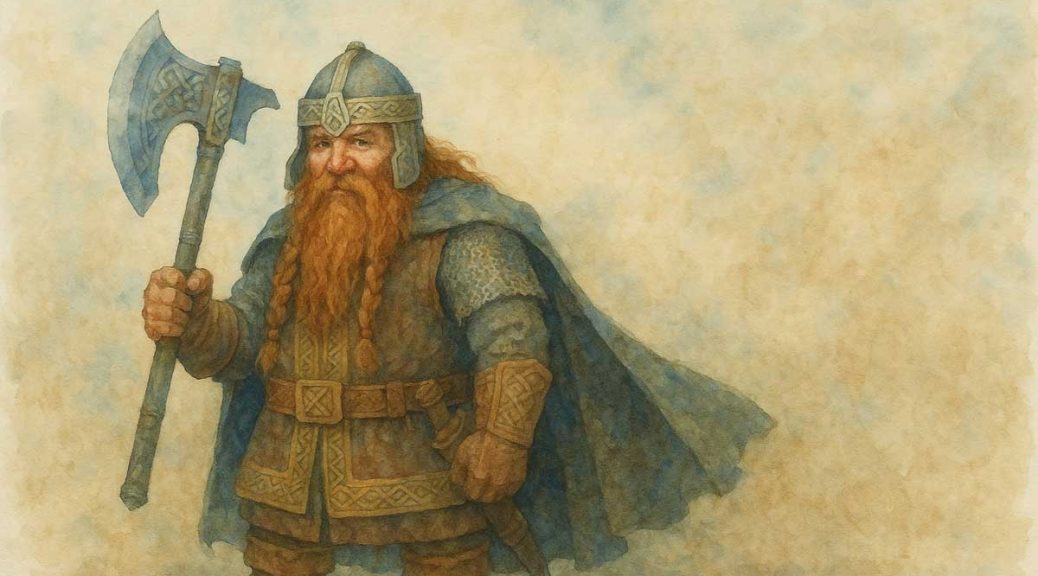 Stursk dvärg med yxa - korsord